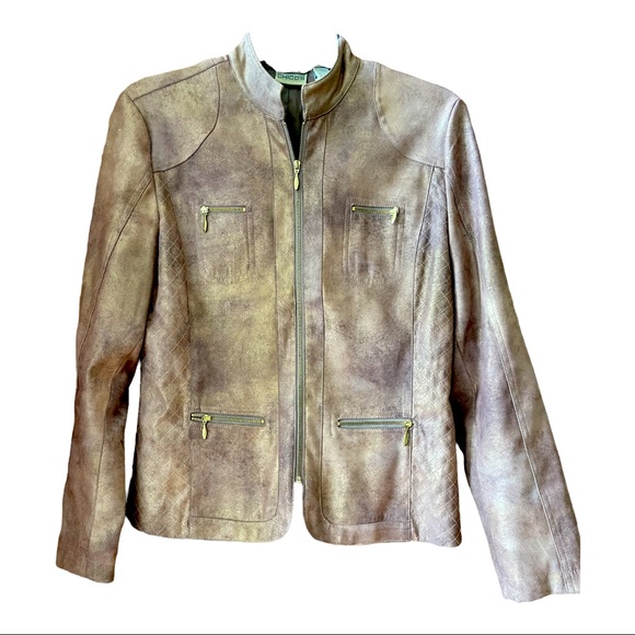 Chico's Jackets & Blazers - Chico's Faux Leather Look Jacket